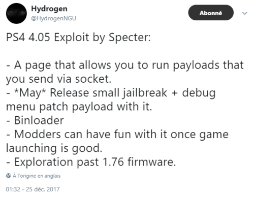 Tweet apportant plus d'informations